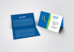 Folded Business Cards