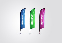 Feather Flag 12 feet - Single Sided
