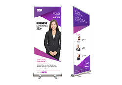 Indoor Banner with Retractable Stand 47" wide