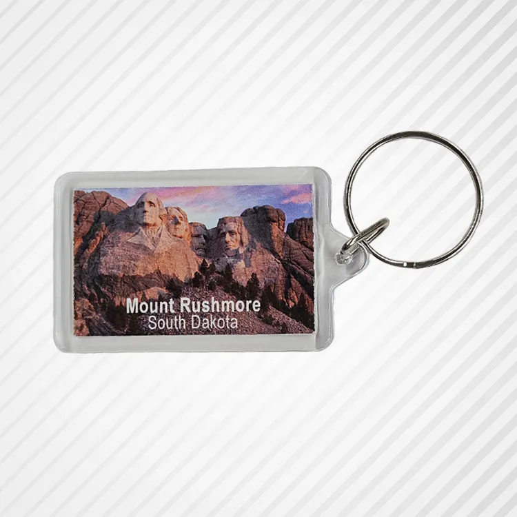 2" x 1.25" Rectangle Acrylic Keychain